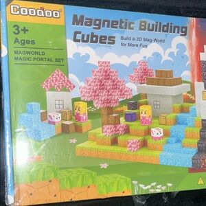 Magnetic Building Cubes - Pink & Blue Magnetic Blocks Set